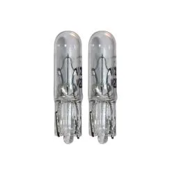 Verre 2x 12V 2.3W T5 W2X4.6D AMPOULE WEDGE TRANSPARENT COMPTEUR TABLEAU DE BORD AUTO MOTO SCOOTER