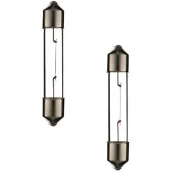 Verre 2x AMPOULE NAVETTE 6V 3W SV6 6 X 36 MM VOITURE INTERIEUR TOURNEVIS ELECTRICIEN