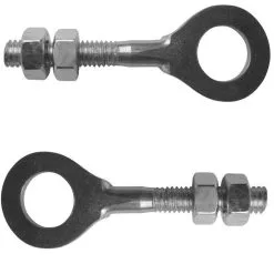 2x Tendeur De Chaine M6x100 Mobylette Peugeot 103 Et MBK 51 Cyclomoteur Scooter Moto Avec Double Ecrou