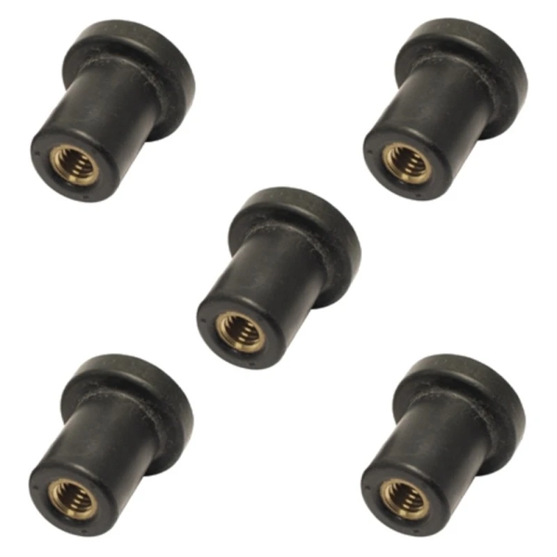 Néoprène Et Caoutchouc 5x écrou Caoutchouc M3 M4 M5 M6 M8 Silent Bloc Voiture Moto Carenage Pare Brise