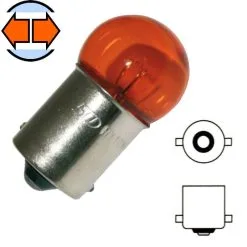 Verre Ampoule 12V 10W BA15S Orange
