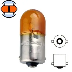 Verre Ampoule 12V 10W BA15S Orange Graisseur