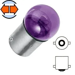 Verre Ampoule 12V 10W BA15S Violet