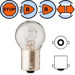 Verre Ampoule 12V 15W BA15S Gros Globe