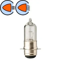 Verre Ampoule 12V 35/36,5W P15D-25-1