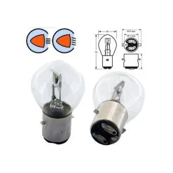 Verre AMPOULE 12V 45/40W BA20D MOTO SCOOTER MOBYLETTE CYCLOMOTEUR PHARE AVANT PROJECTEUR CODE + PHARE