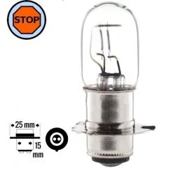 Verre Ampoule 6V 25/25W PX15D