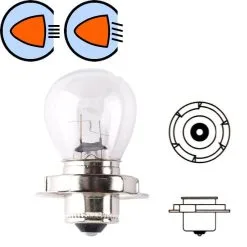 Verre AMPOULE 6V 35W P26S PROJECTEUR MOTO SCOOTER MOBYLETTE CYCLOMOTEUR FEU AVANT PHARE