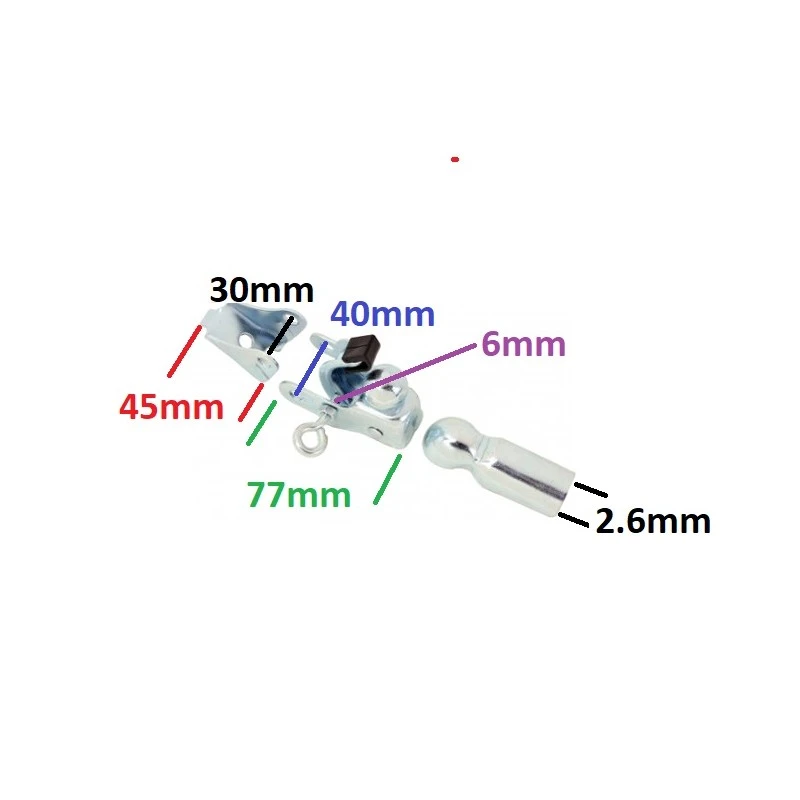 Acier Galvanisé Attelage Attache Pour Remorque De Vélo Fixation Collier Tige De Selle – Image 3