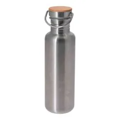 Acier Inoxydable BIDON VELO VINTAGE ACIER INOX 750ML BOUCHON LIEGE CYCLE L'EROICA GOURDE ANCIEN