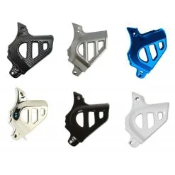 Cache Pignon AM6 Minarelli Peugeot XPS XR6 Rieju MRT MBK X POWER Aprilia RS Beta RR Blanc Carbone Noir Argent Bleu Scooter Moto