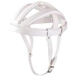 Simili Cuir CASQUE BOUDIN VINTAGE BLANC REPRODUCTION VELO COURSE ANNEE 60 70 LEROICA CASQUETTE