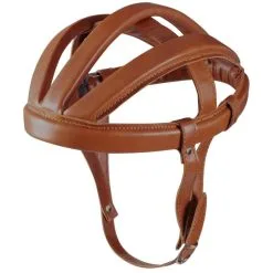Simili Cuir CASQUE BOUDIN VINTAGE MARRON REPRODUCTION VELO COURSE ANNEE 60 70 LEROICA CASQUETTE