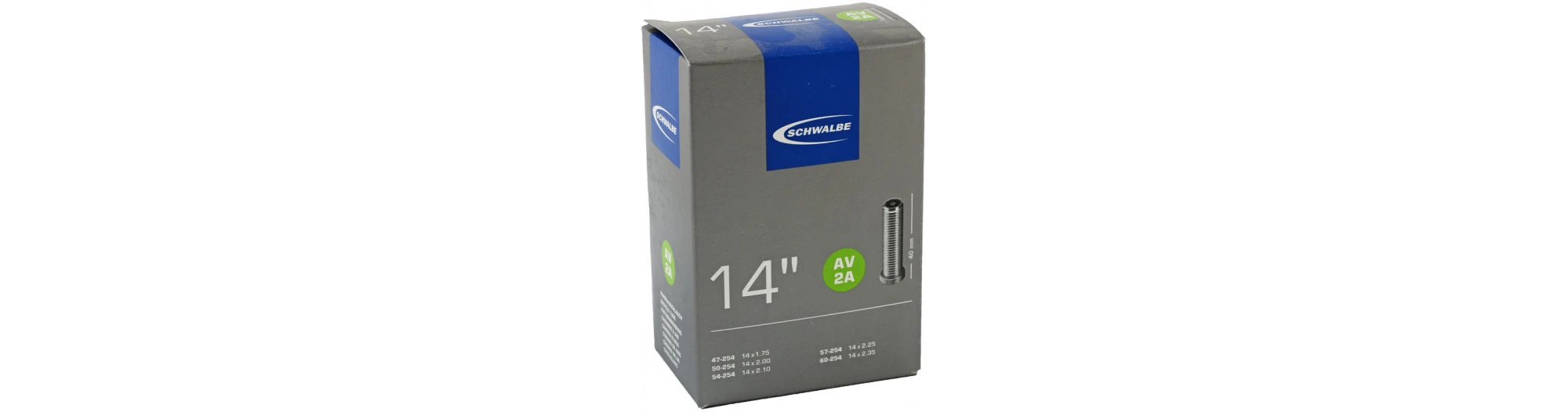 Schwalbe Chambre à Air AV2 14x1/1/4 à 1/1/5 Valve Schrader