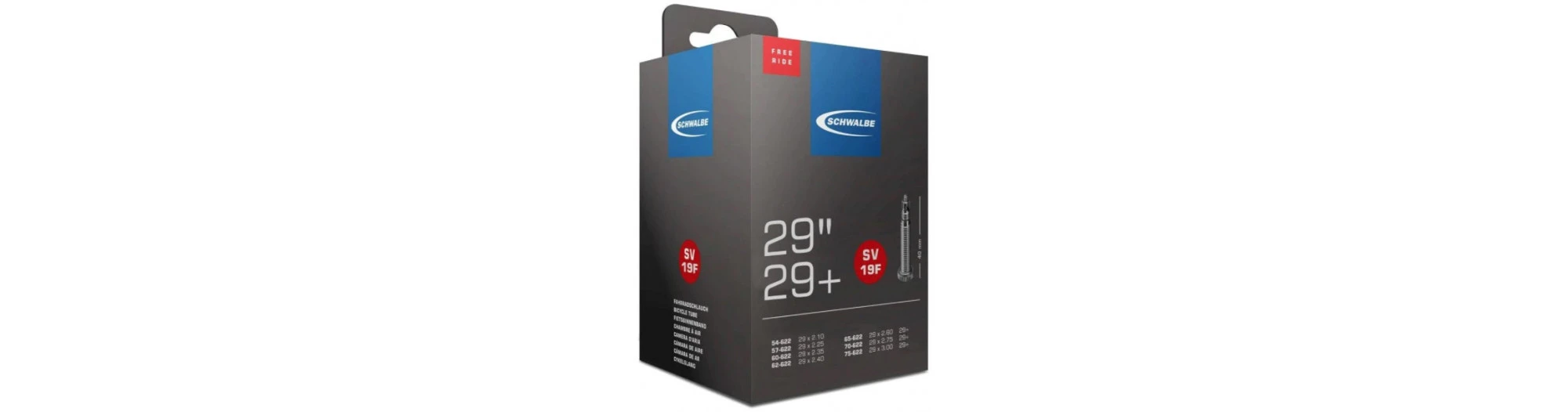 Schwalbe Chambre Ă Air SV19F Freeride 29" (54/75-622) Valve Presta-40mm