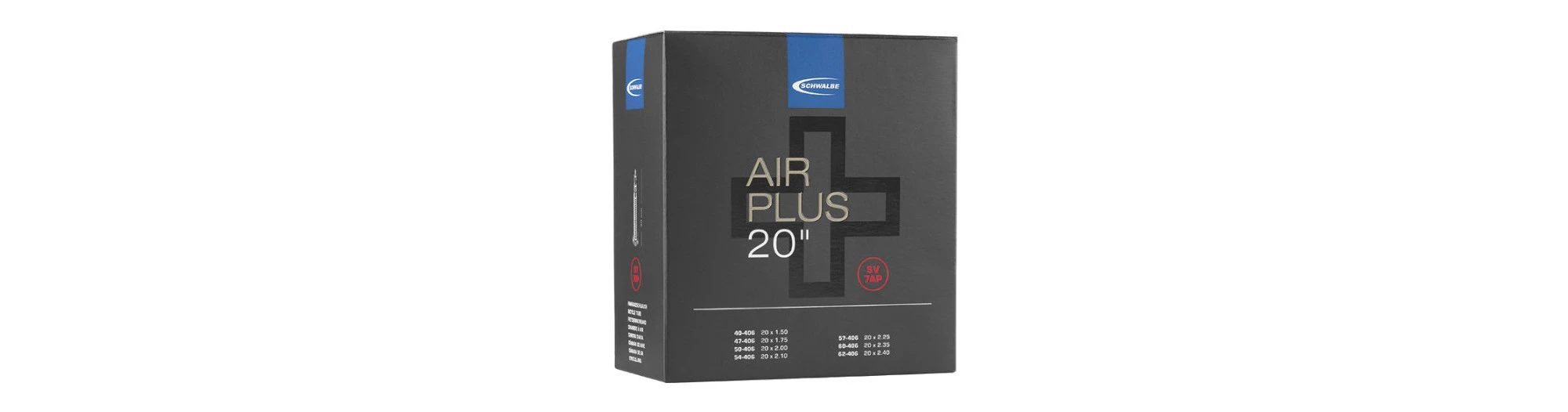 Schwalbe Chambre Ă Air SV7AP Air Plus 20x1.50-2.40 Valve Presta