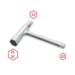Clé à Bougie 21mm + 22mm + 11mm + 13mm Hexagonale Vespa Piaggio 125 ET3 Scooter