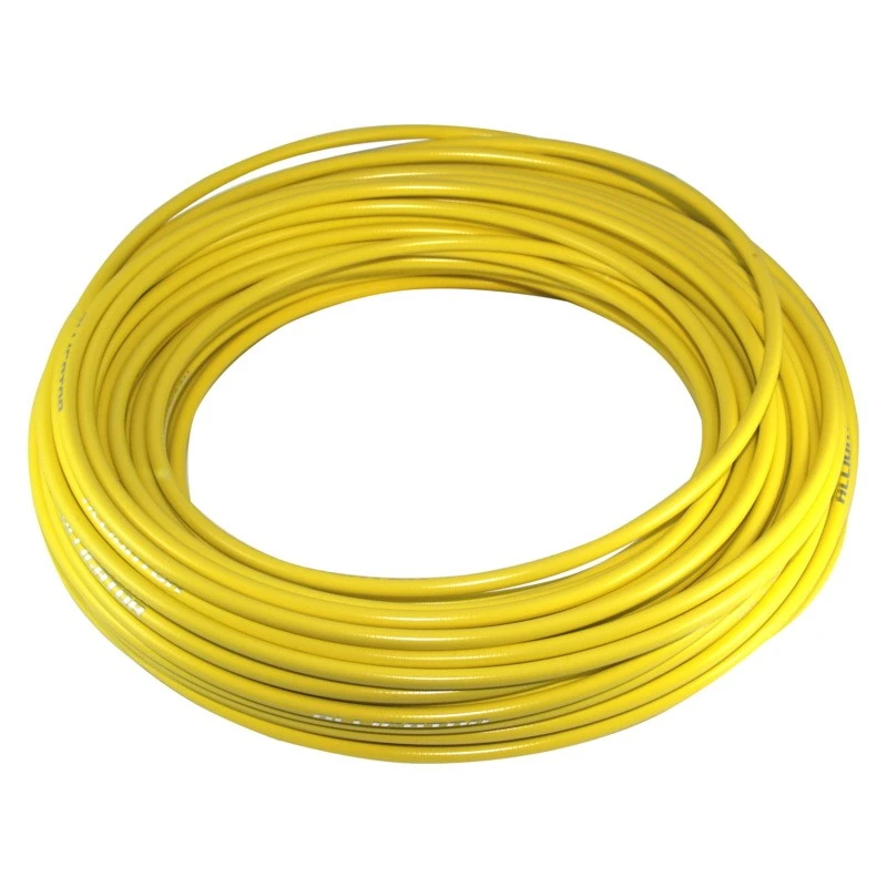 Plastique, Acier Et Insert Téflon GAINE AU METRE Ø5MM JAUNE AVEC INSERT TEFLON CYCLO MOBYLETTE GAZ STARTER DECOMPRESSEUR