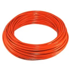 Plastique, Acier Et Insert Téflon GAINE AU METRE Ø5MM ORANGE AVEC INSERT TEFLON CYCLO MOBYLETTE GAZ STARTER DECOMPRESSEUR