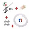 KIT ESSENCE PEUGEOT 103 : ROBINET NOIR + COLLIER TUBE + DURITE + FILTRE A CARBURANT MOTO MOBYLETTE CYCLOMOTEUR