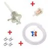 KIT ESSENCE SCOOTER GY6 152QMI : ROBINET + COLLIER + DURITE + FILTRE MOTO MOBYLETTE CYCLOMOTEUR SCOOTER