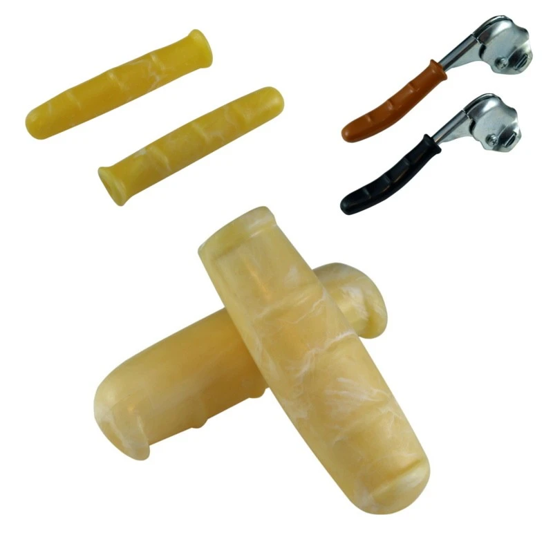 Elastomère Kit Paire De Poignées Et Couvres Leviers De Frein Vélo Vintage Jaune