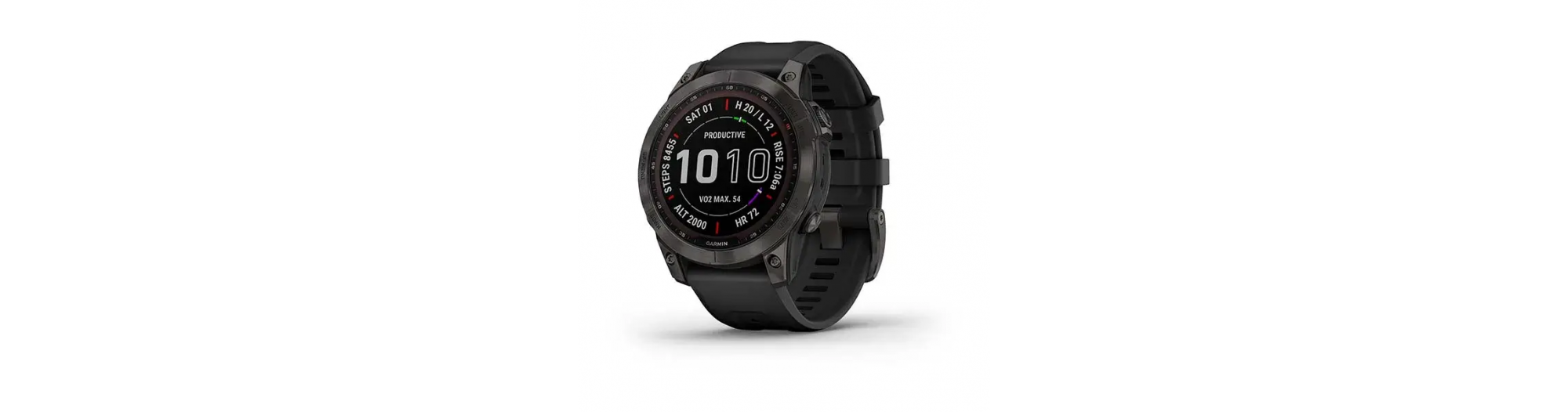 Garmin Montre GPS Fenix Sapphire Solar Edition Titane Carbon Gray DLC