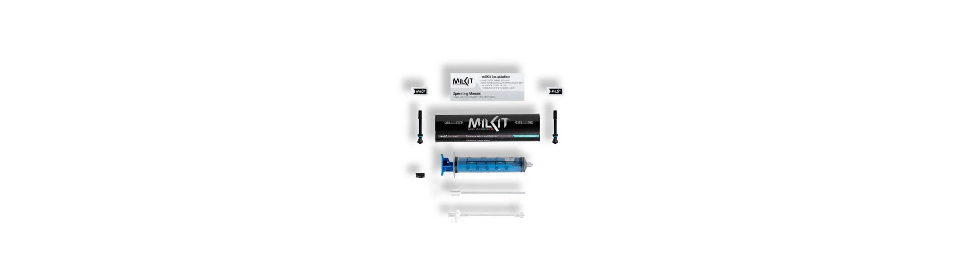 MilKit Kit Valves Tubeless 45mm + Seringue