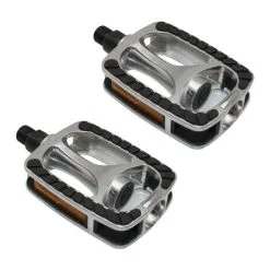 Pédale Vélo Aluminium (paire) Antidérapant Axe 9/16" Cycle Vtt Vtc Ville Vintage