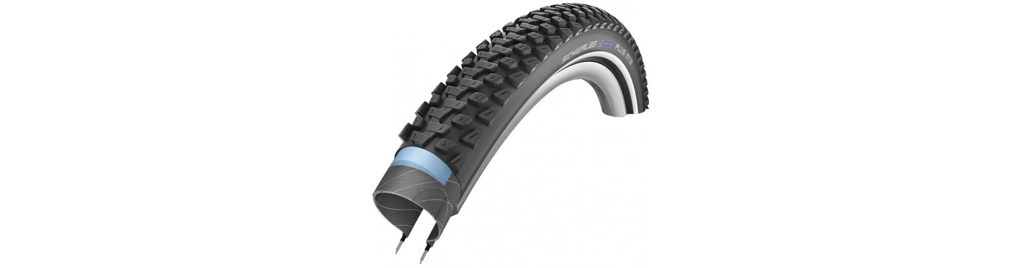Schwalbe Pneu Marathon Plus MTB Rigide Bande Réfléchissante – Image 2