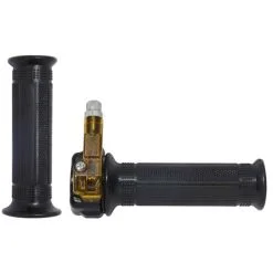 Zamak, Aluminium Et Plastique Poignée De Gaz Accélérateur Type Mini Targa 22mm 120mm Noir Cyclo Mobylette Moto