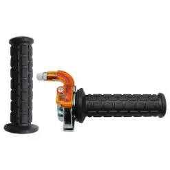 Zamak, Aluminium Et Plastique Poignée De Gaz Accélérateur Type Targa 22mm 130mm Chromé Cyclo Mobylette Moto