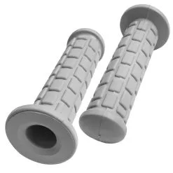 Tpe Souple Poignée Revêtement 22mm 24mm 130mm Gris Cyclo Mobylette MBK PGT Moto (paire)