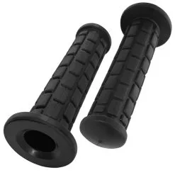 Tpe Souple Poignée Revêtement 22mm 24mm 130mm Noir Cyclo Mobylette MBK PGT Moto (paire)
