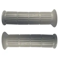 Plastique Poignée Revêtement Gris 22mm 24mm 130mm Cyclo Mobylette Scooter Moto (paire)