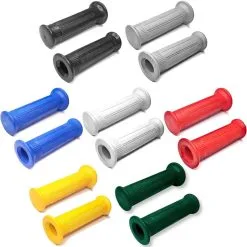 Tpe Souple Poignée Revêtement Moto 22 Mm 24 Mm Longueur 120 Mm Type Targa Cyclomoteur Mobylette Scooter (paire)