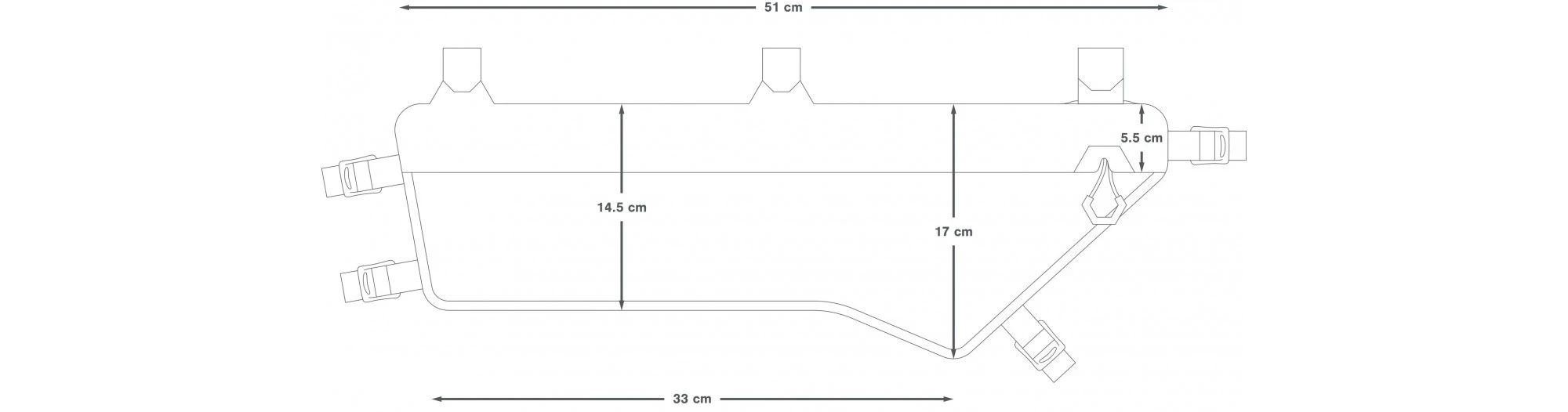 APIDURA Sacoche De Cadre Expédition Compact Frame Pack L 5.3L – Image 2